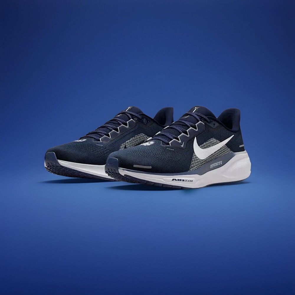 Nike Zoom Pegasus 41 Dallas Cowboys Shoes Navy White FZ5081-400 Men's Size 13